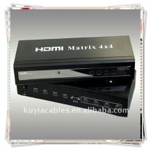 Hochwertige 4x4 HDMI Matrix 4 in 4 heraus HDMI Matrix